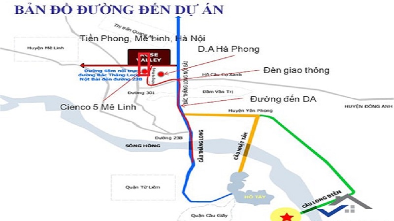 Bản đồ quy hoạch vị trí dự án Cienco 5 Mê Linh cienco5-me-linh-1