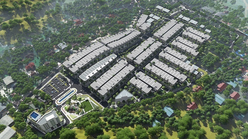 Phối cảnh tổng thể khu đô thị The Spring Town Xuân Mai the-spring-town-xuan-mai