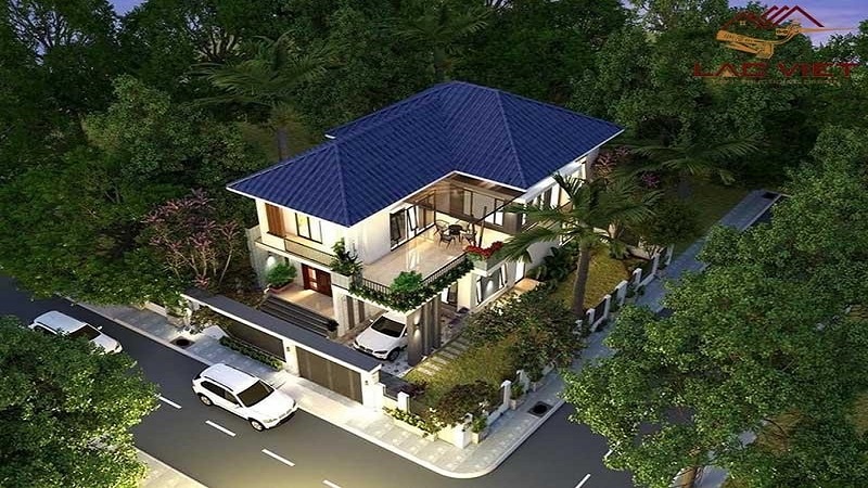 Biệt tự đơn lập có nhiều không gian xung quanh nhà Biệt tự đơn lập có nhiều không gian xung quanh