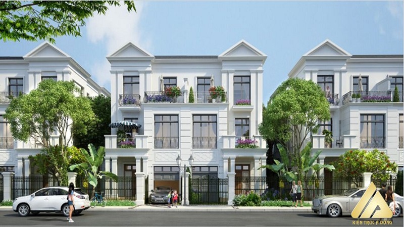 Mẫu thiết kế biệt thự 3 tầng + 1 mái