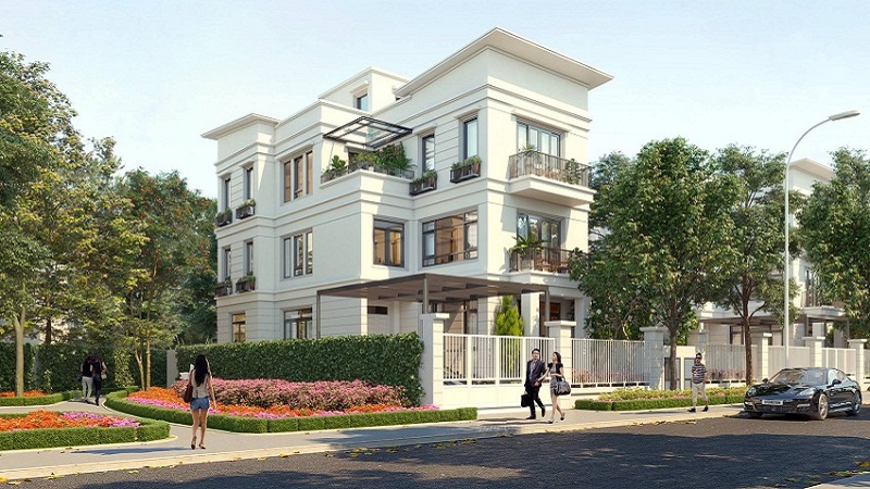 thiết kế mẫu biệt thự đơn lập hiện đại, mái bằng thiết kế mẫu biệt thự đơn lập mái bằng